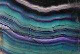 Colorful, Polished Rainbow Fluorite Slab - South Africa #150792-1